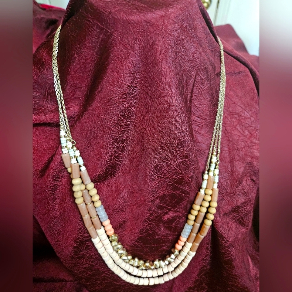 Fashion Jewelry Earthy Tones Beaded Necklace